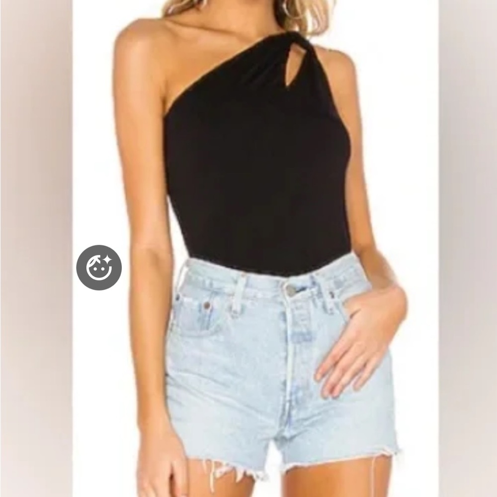 Bailey 44 Black One-Shoulder Top